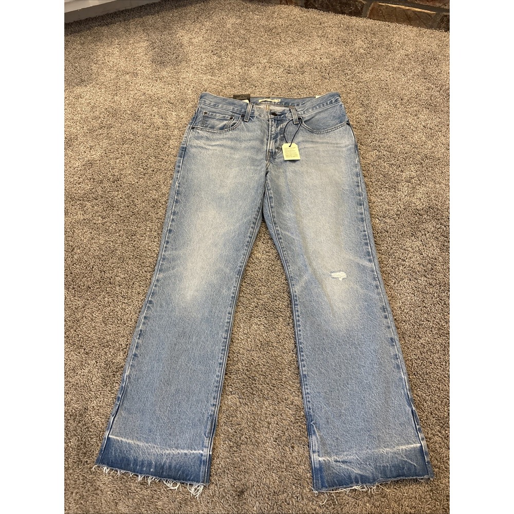 NEW LEVIS PREMIUM MIDDY ANKLE BOOTCUT JEANS WOMENS 30x29 BIG E RED TAB DENIM NWT